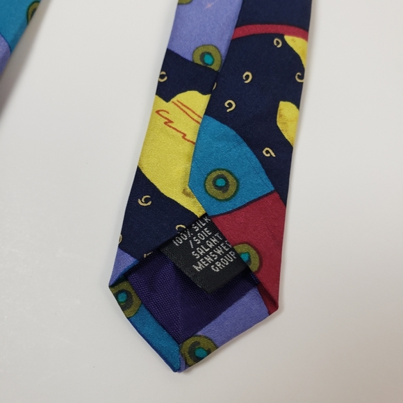 Vintage 90's Yellow Submarine by The Beatles All Over Print Silk Tie - Picture 4 of 4